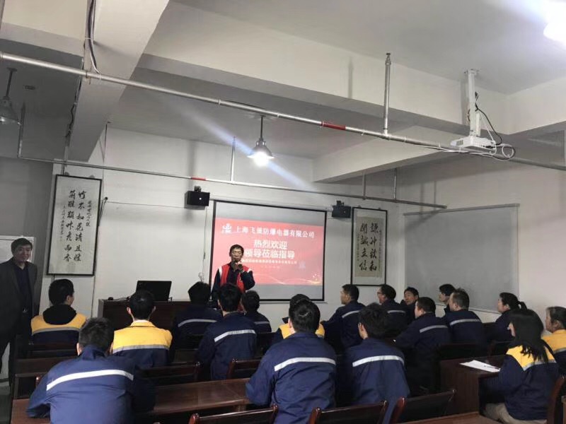 欢迎防爆电器分标委杨秀东秘书长及黑龙江能源学院老师到公司技术指导